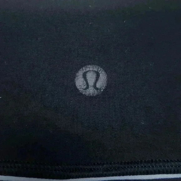 Lululemon reversible black stripe grey leggings full length size 4 - Picture 3 of 8